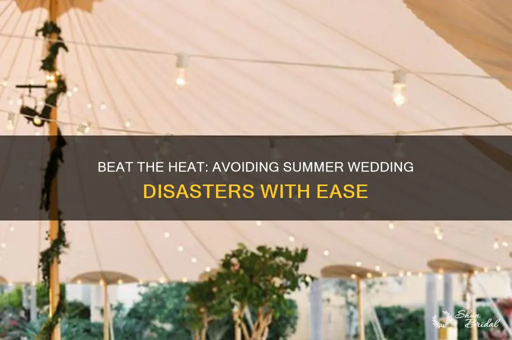 how to avoid common summer wedding mishaps