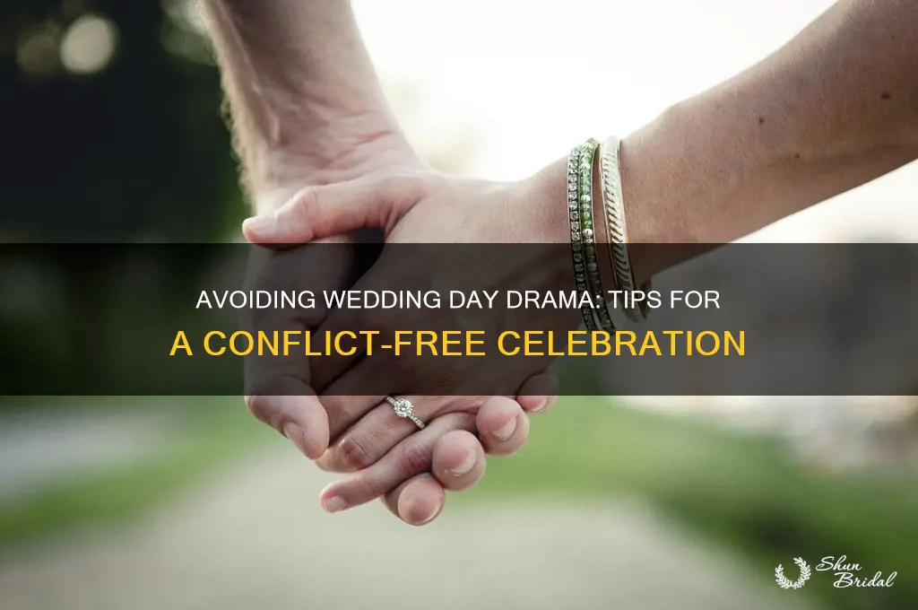 how to avoid conflict at your wedding