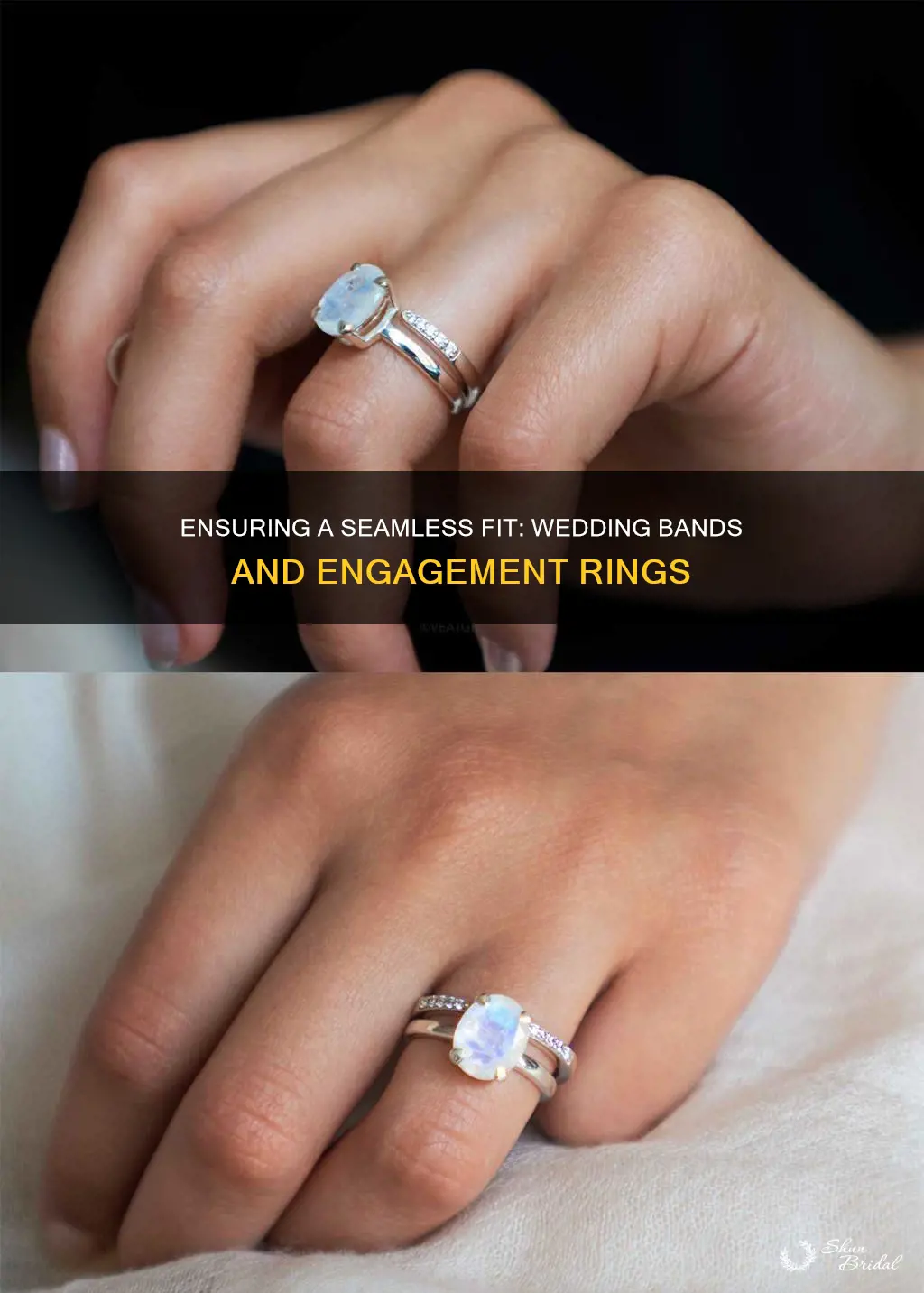 how to avoid gaps between engagement ring and wedding band
