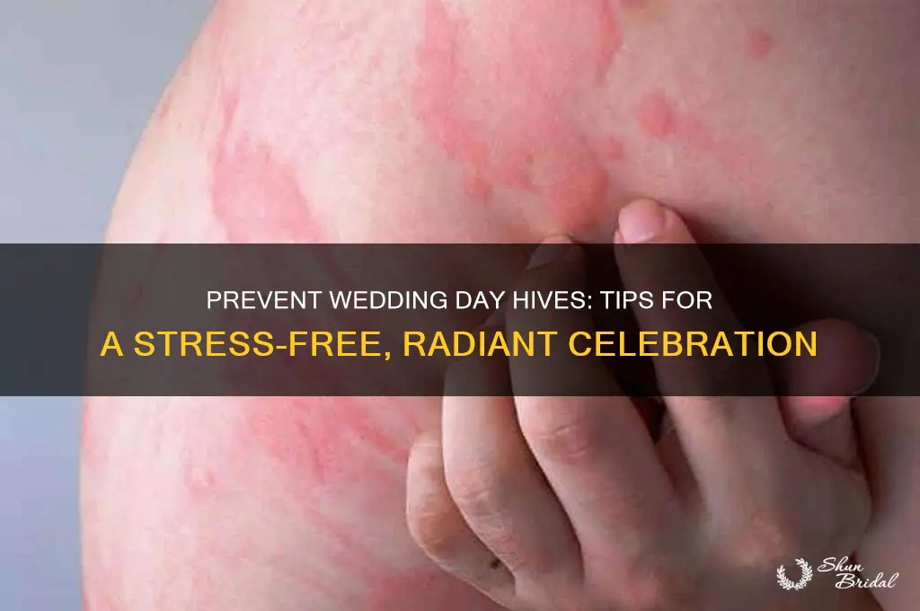 how to avoid hives on your wedding day