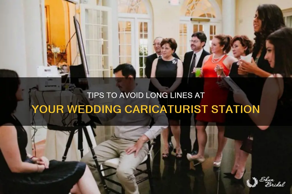 how to avoid line on caricaturist on wedding