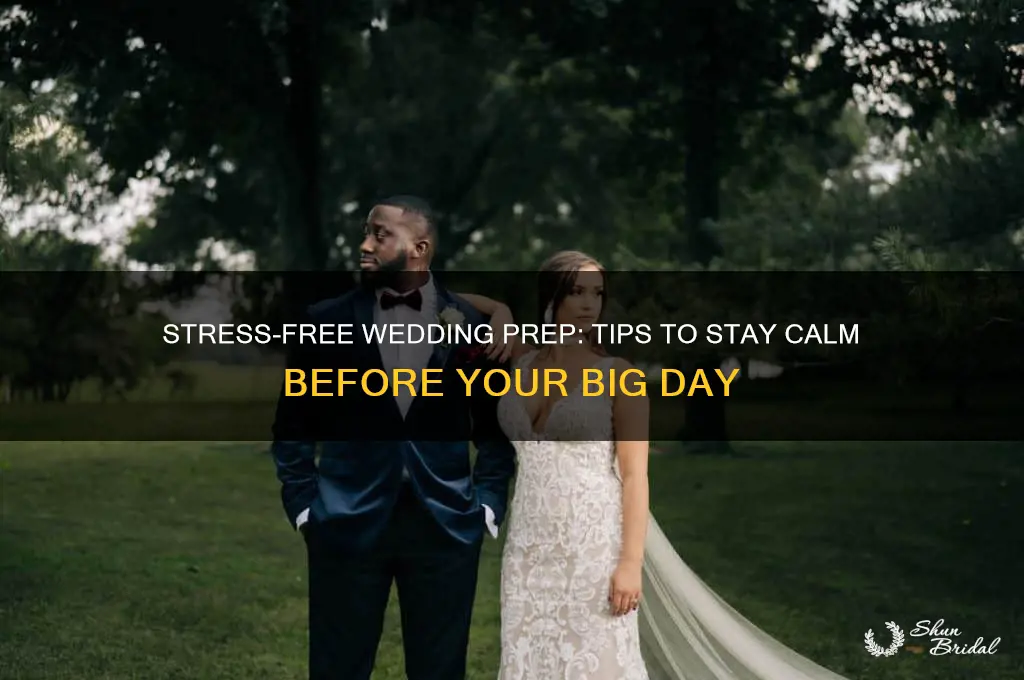 how to avoid pre wedding stress