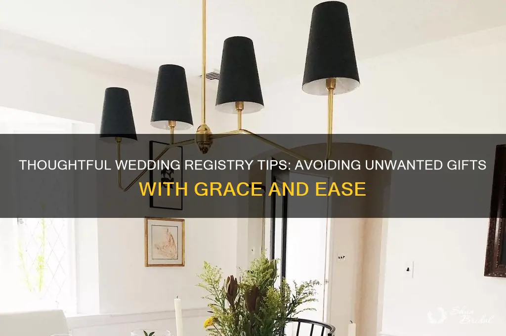 how to avoid unwanted wedding gifts