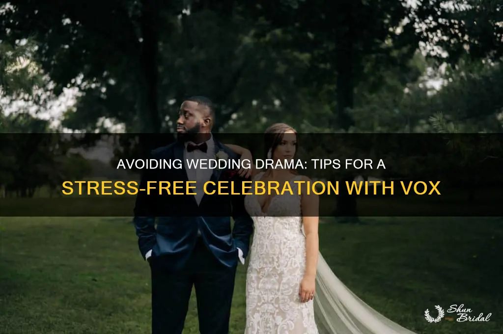 how to avoid wedding drama vox