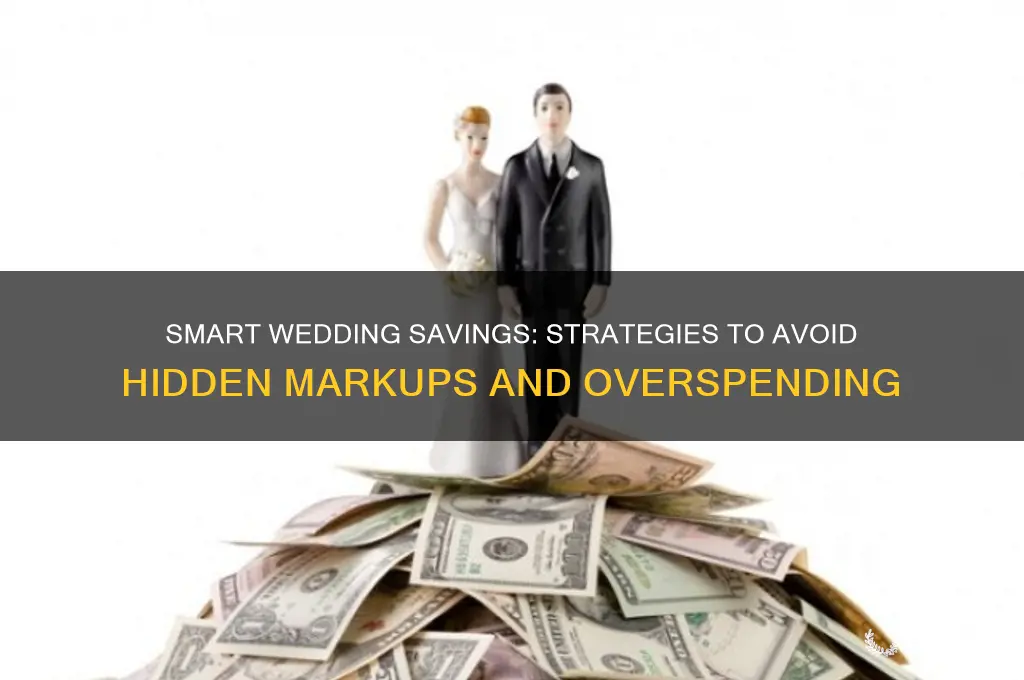 how to avoid wedding markups