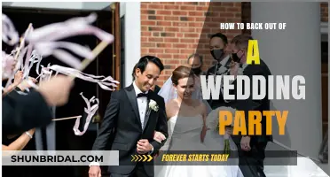 Gracefully Exiting: How to Back Out of a Wedding Party