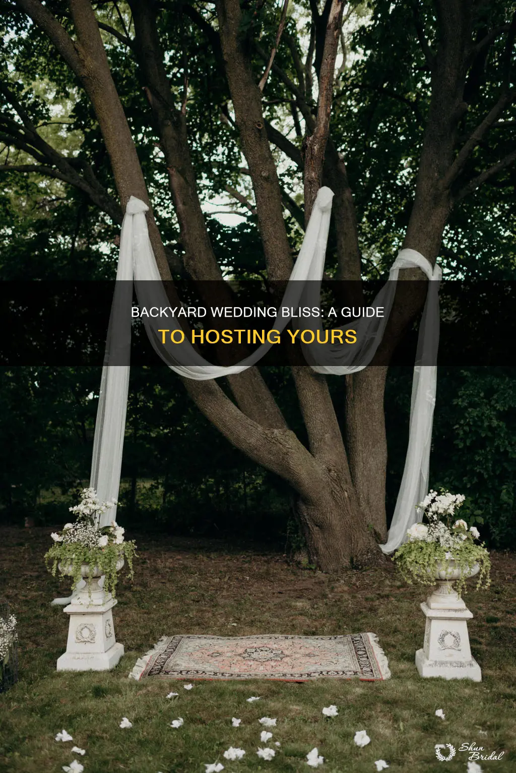 how to backyard wedding reception