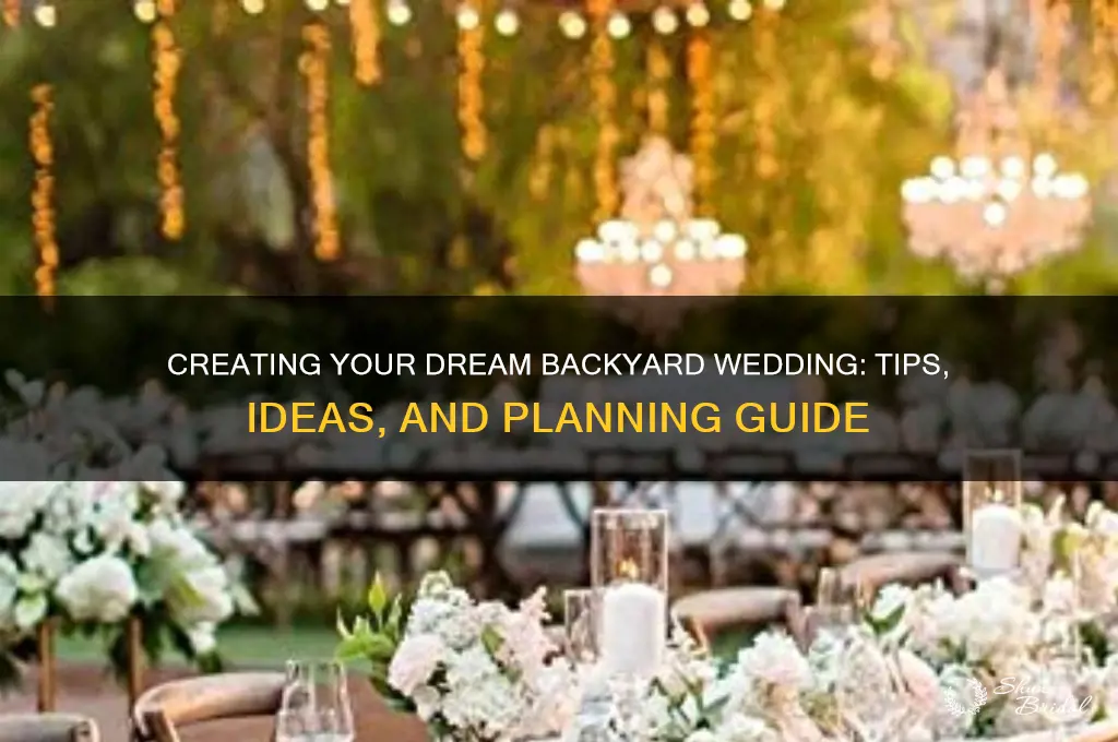 how to backyard wedding