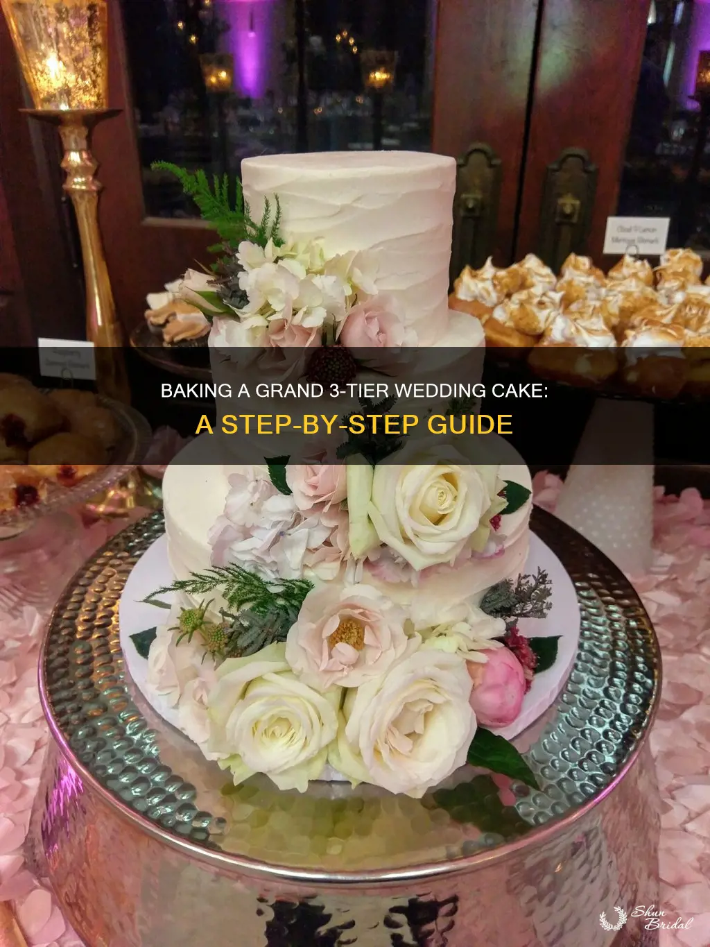 how to bake a 3 tier wedding cake