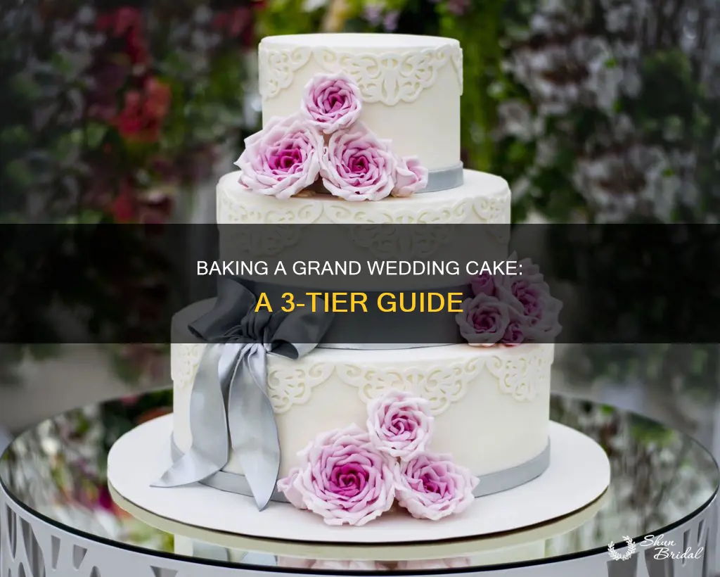 how to bake a 3 tier wedding cake