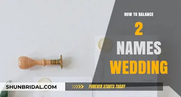 Blending Traditions: A Guide to Balancing Two Names in Your Wedding