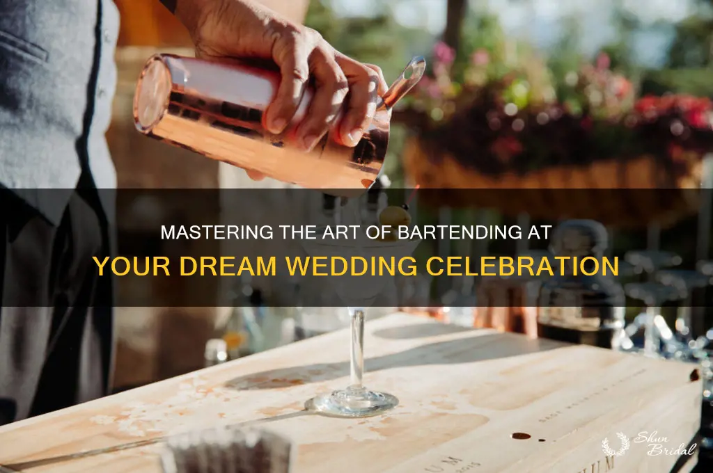 how to bartend a wedding