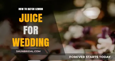 Efficiently Batch Lemon Juice for Your Wedding: A Step-by-Step Guide