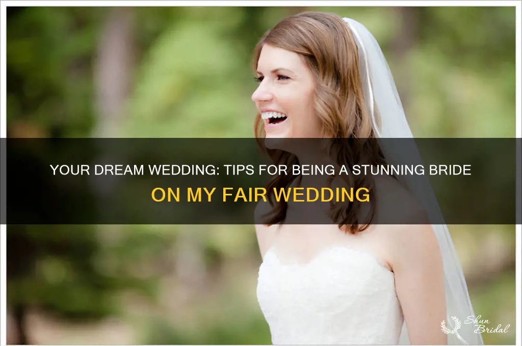 how to be a bride on my fair wedding