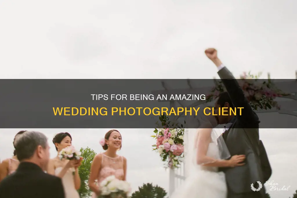 how to be a great wedding photography client