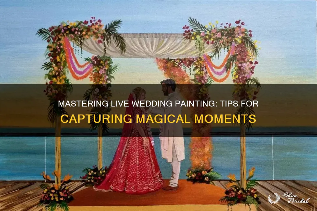 how to be a live wedding painter