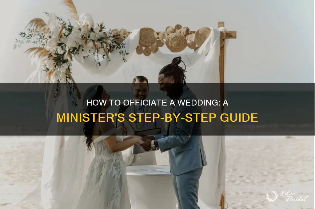 how to be a minister at a wedding