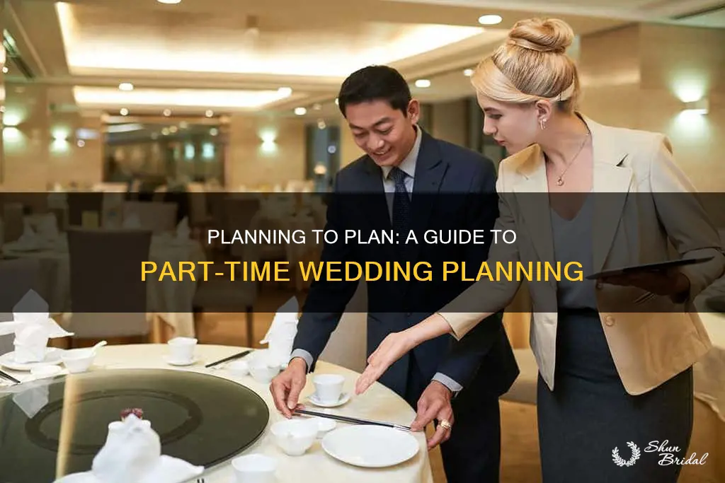 how to be a part time wedding planner