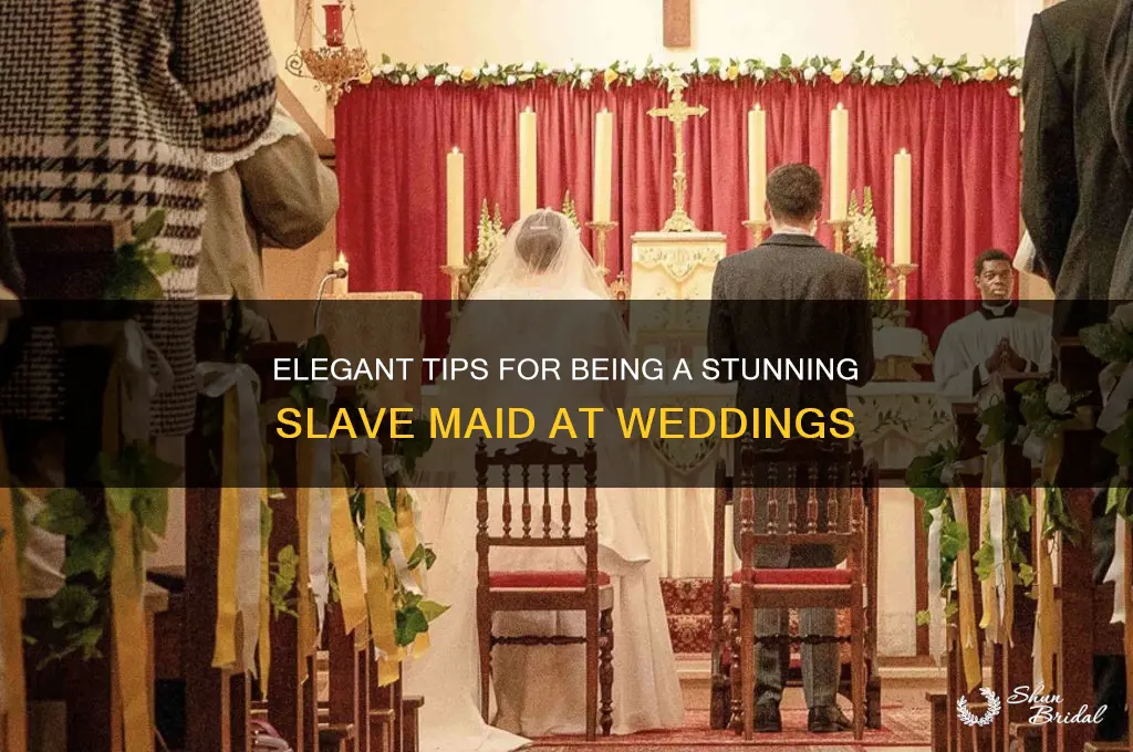how to be a slau maid in a wedding