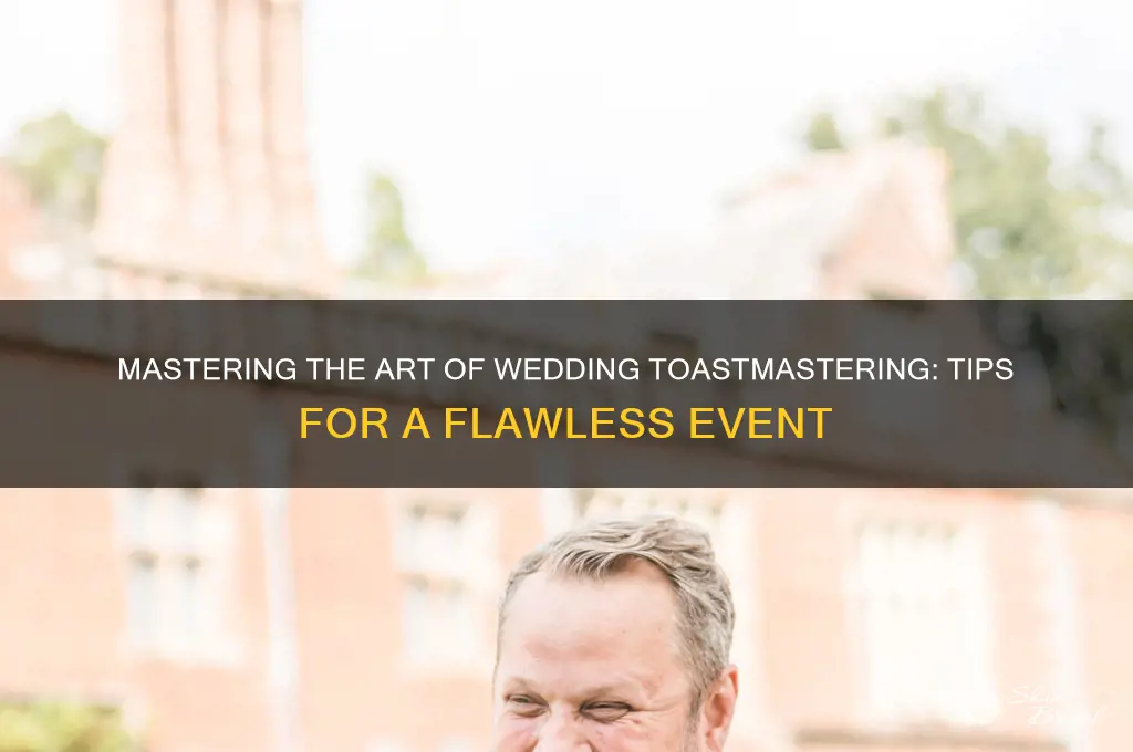 how to be a toastmaster at a wedding