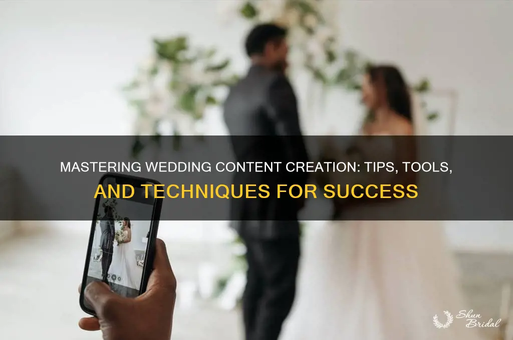 how to be a wedding content creator