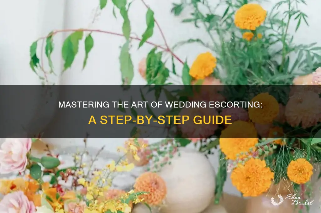how to be a wedding escorter