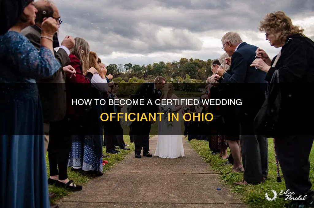 how to be a wedding officant in Ohio