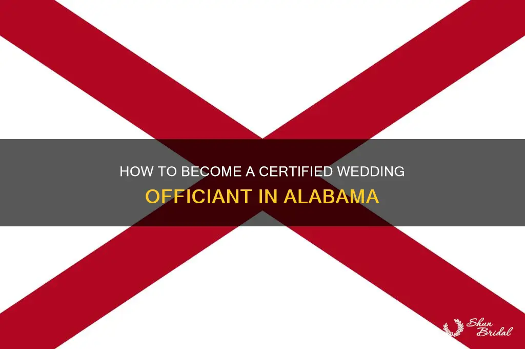 how to be a wedding officiant in alabama