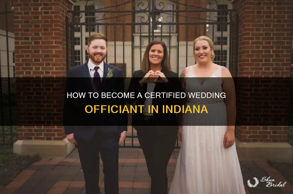 how to be a wedding officiant in Indiana