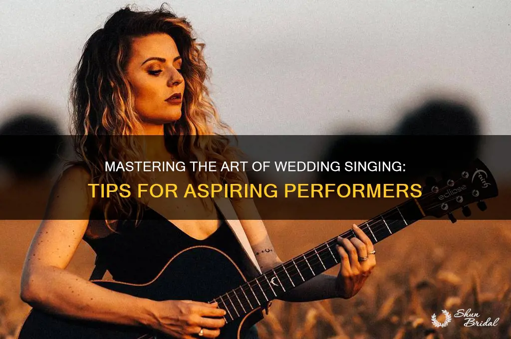 how to be a wedding singer