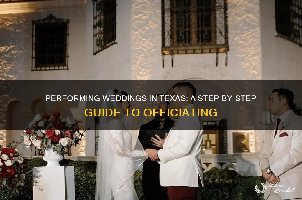 how to be able to perform weddings in Texas