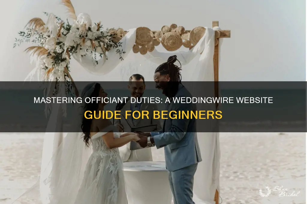 how to be an officiant with wedding wire website