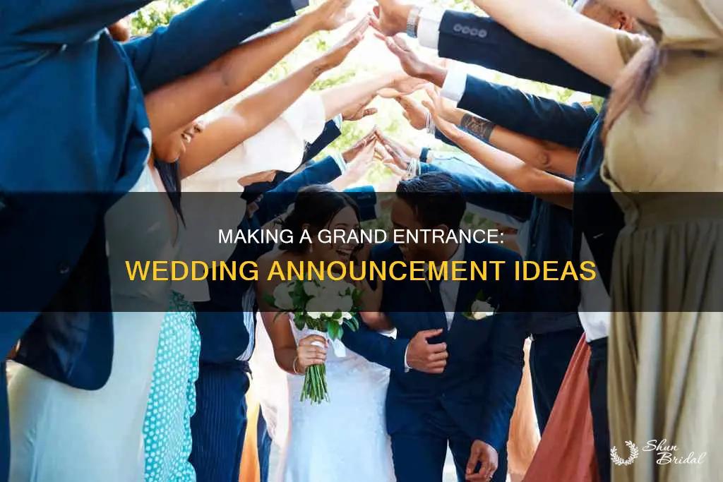 how to be announced at wedding