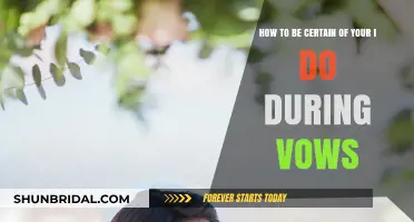 Saying 'I Do' with Confidence: Ensuring Certainty in Your Wedding Vows