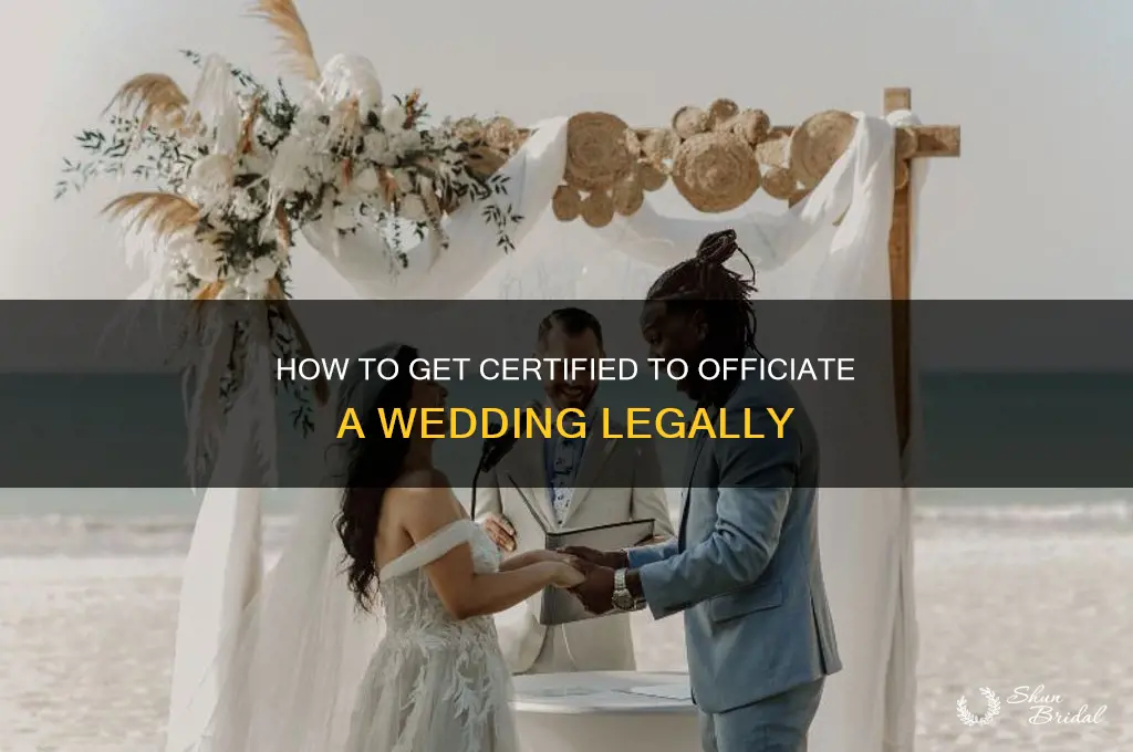 how to be certified to officiate a wedding