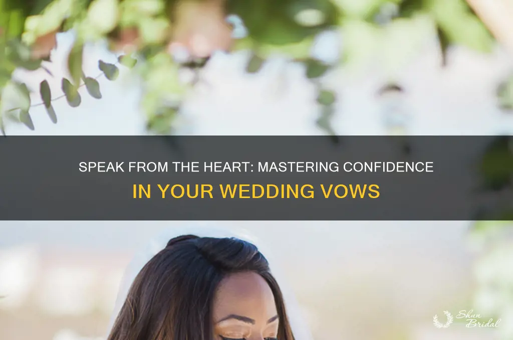 how to be confident in saying my vows