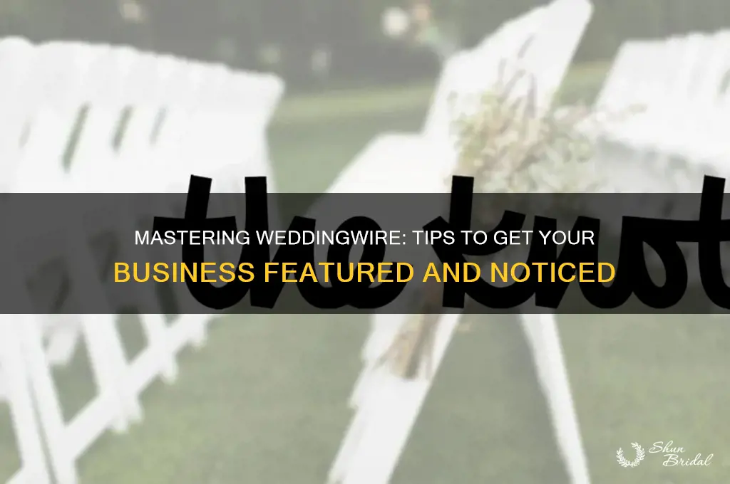 how to be featured on wedding wire
