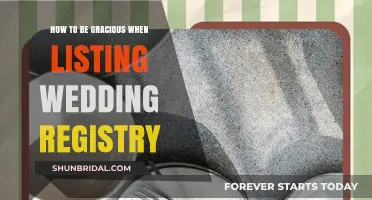 Gracious Wedding Registry: Tips for Asking for Gifts