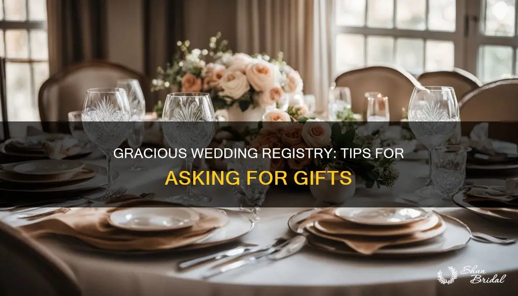 how to be gracious when listing wedding registry