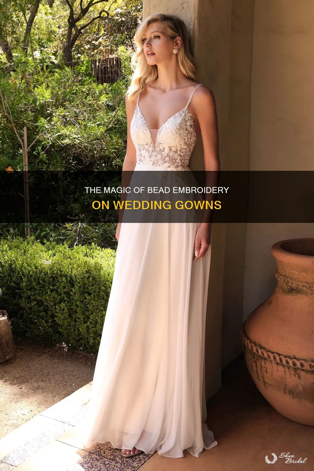 how to bead embroidery wedding dress