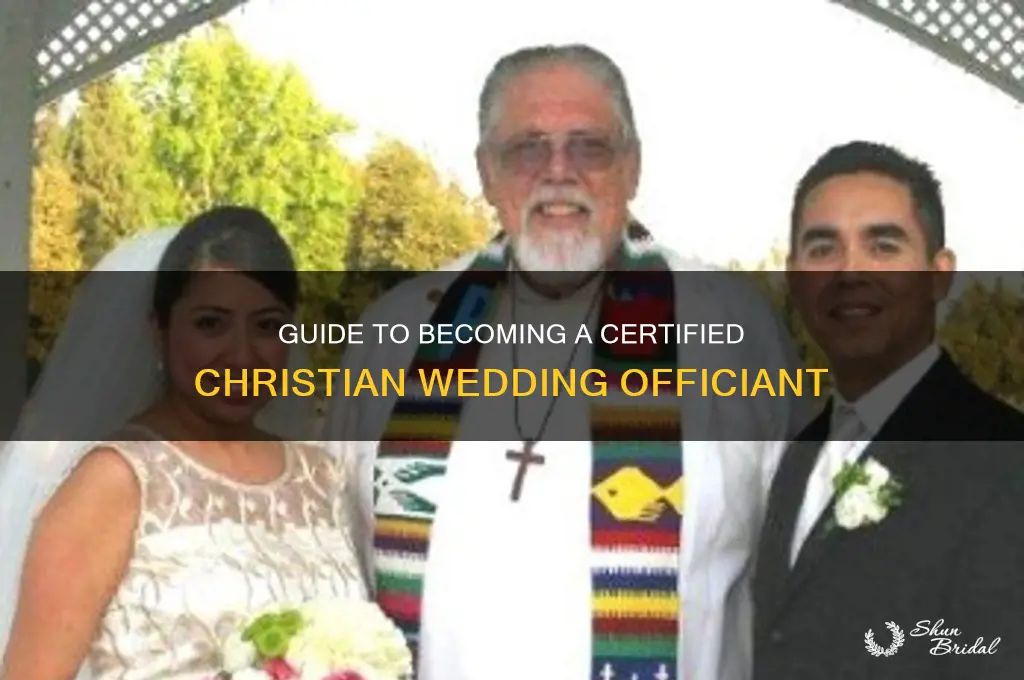 how to become a christian wedding officiant