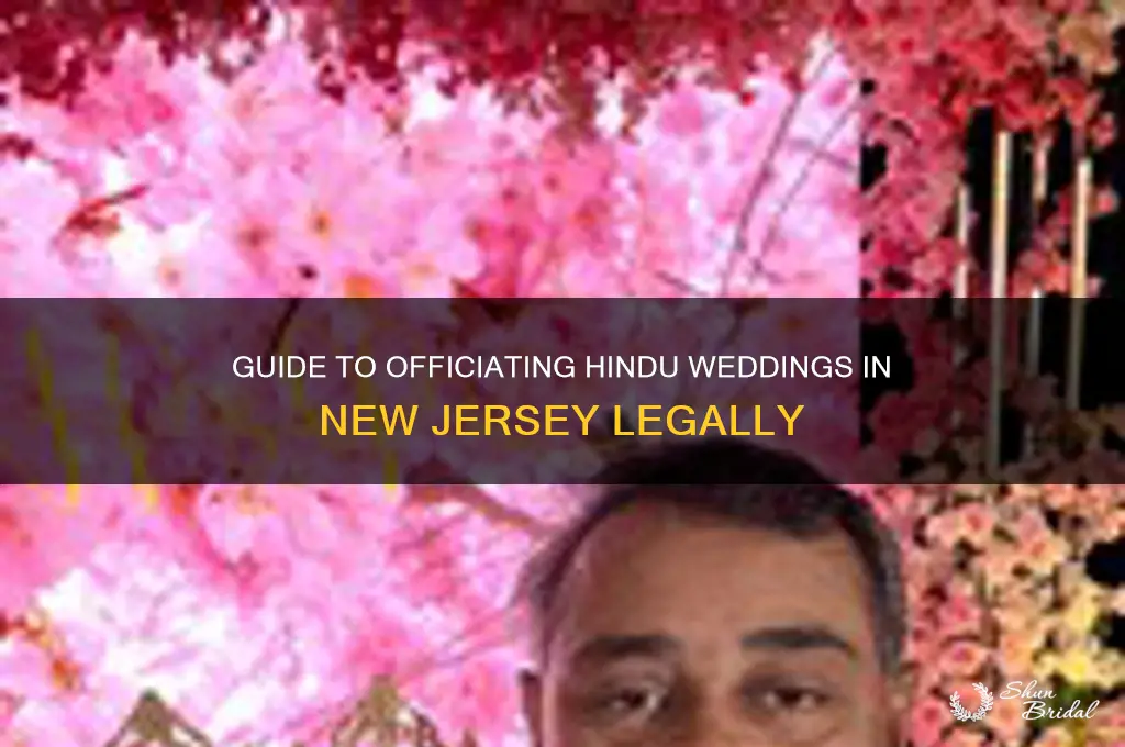 how to become a hindu wedding offician in new jersey