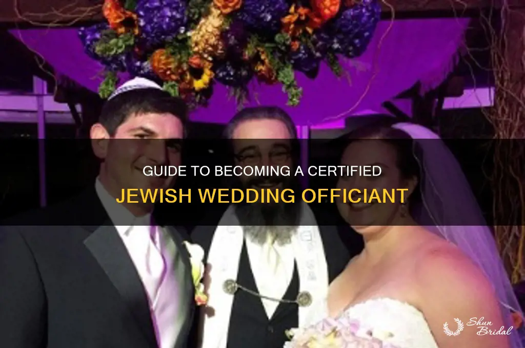 how to become a jewish wedding officiant