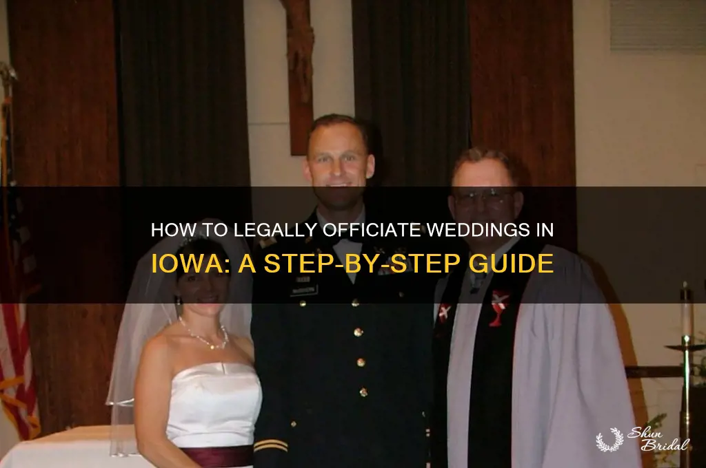 how to become a legal wedding officiant in iowa