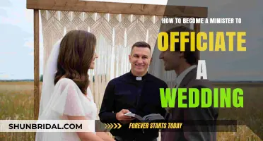 How to Become a Minister to Officiate a Wedding