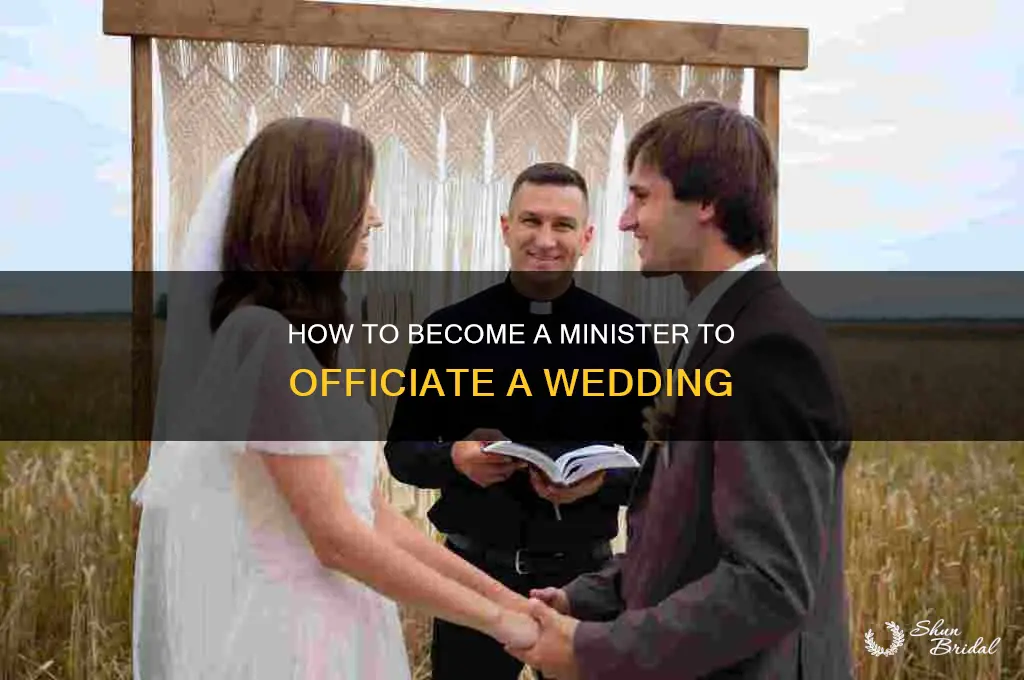 how to become a minister to officiate a wedding