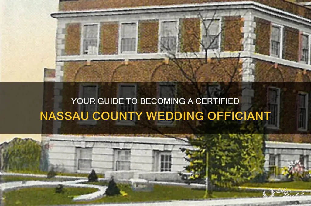 how to become a nassau county wedding officiant