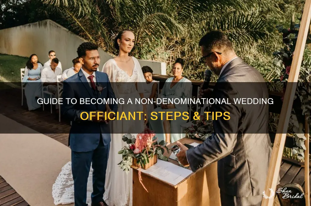 how to become a non denominational wedding officiant