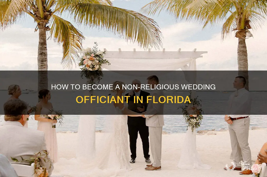how to become a non religious wedding officiant florida