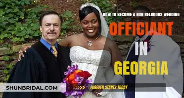 How to Become a Non-Religious Wedding Officiant in Georgia